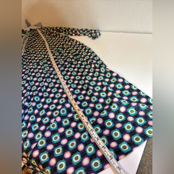 LuLaRoe Long Open Front Duster Cardigan Dot Design Size Medium - Picture 9 of 10